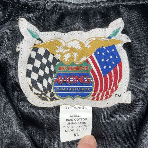 Dale Earnhardt Goodwrench Jeff Hamilton Leather‎ Jacket Coat Mens XL NASCAR - Picture 7 of 12